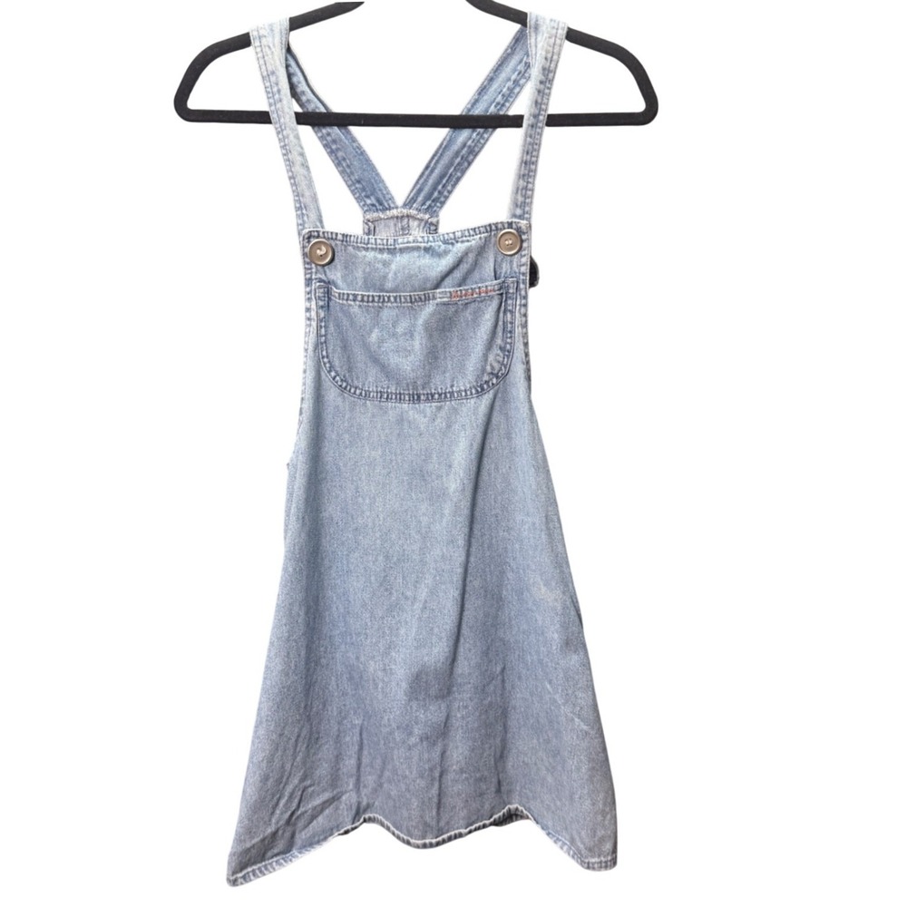 Vintage Squeeze Jeans Overall Dress Women M Denim Y2K 90s Cottagecore Farmcore